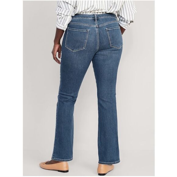 Old Navy Mid-Rise Kicker Boot-Cut Jeans NEW Plus Size 28 - Picture 2 of 6
